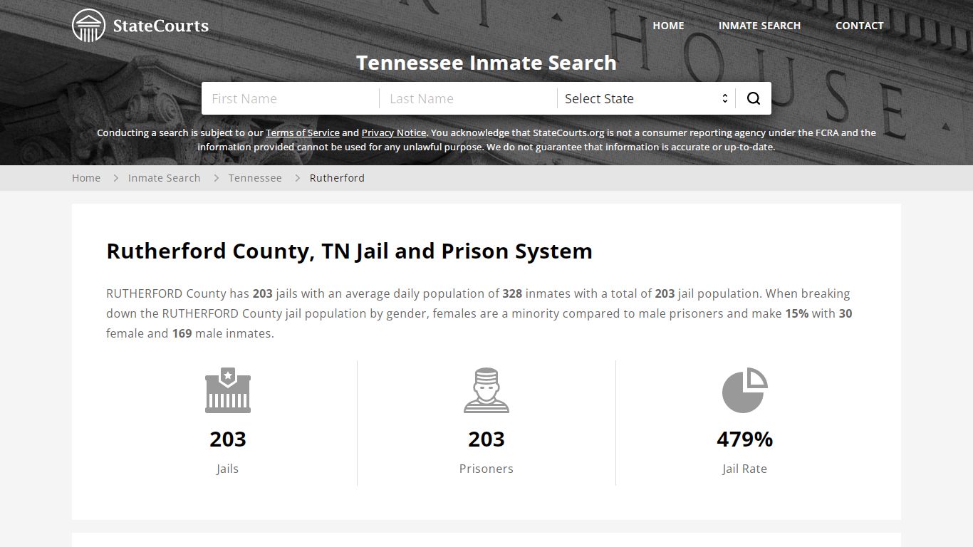 Rutherford County, TN Inmate Search - StateCourts